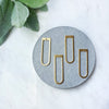 Earrings components Earrings findings DIY jewelry Raw brass connectors Geometry shape charms