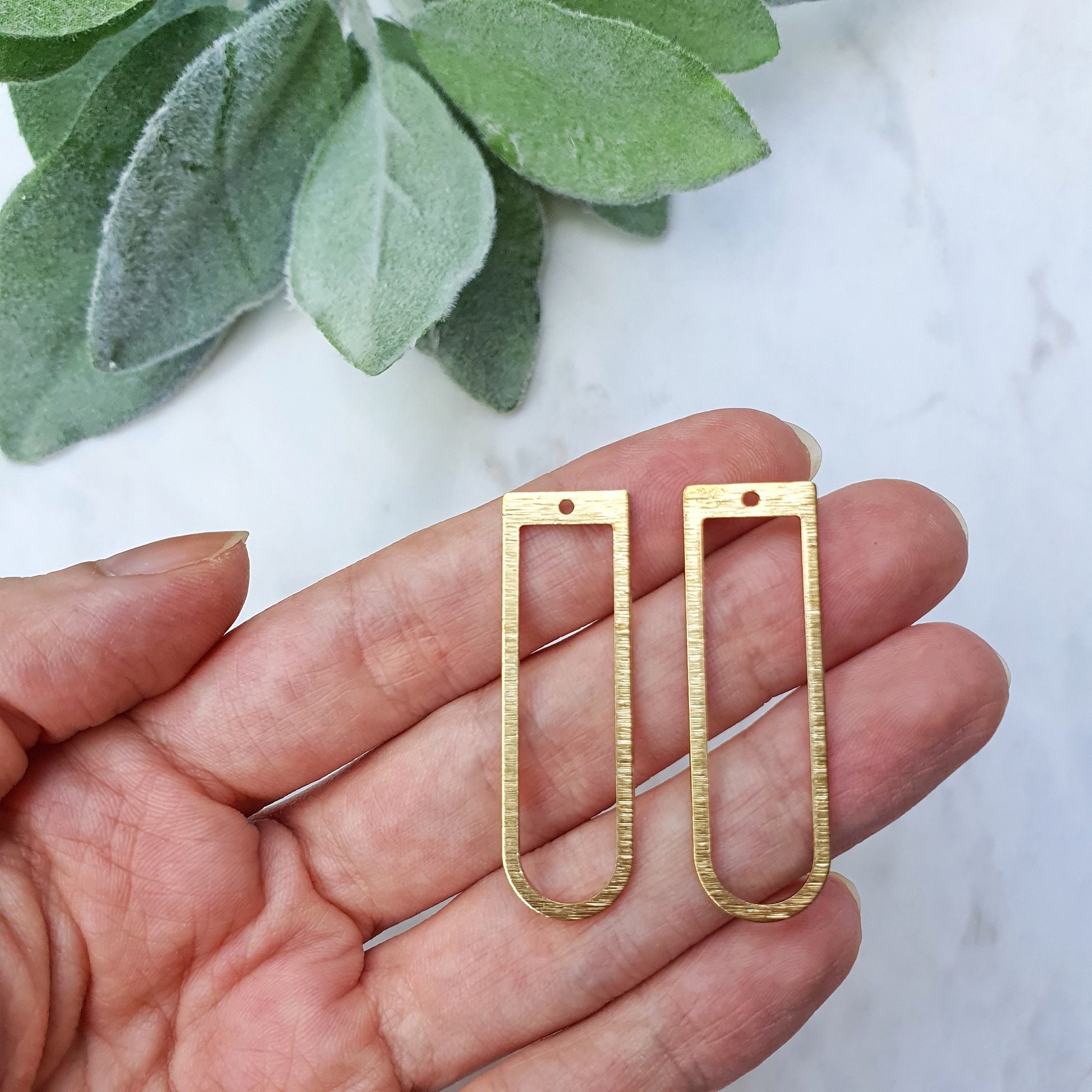Earrings components Earrings findings DIY jewelry Raw brass connectors Geometry shape charms