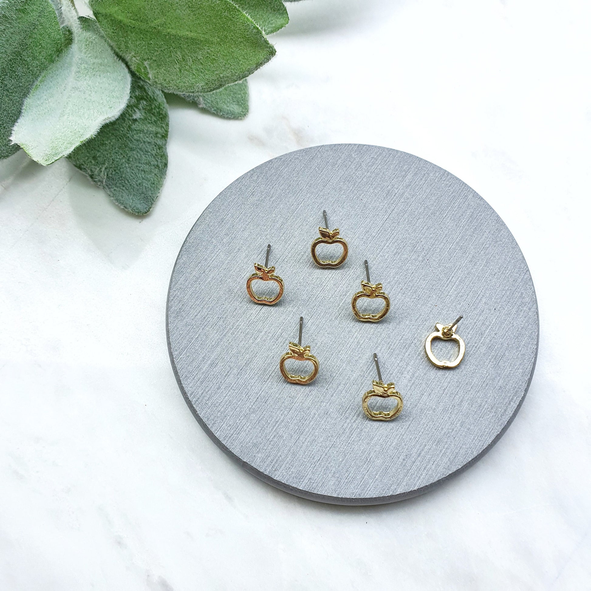 Gold plated Earrings stud components Earrings findings DIY jewelry