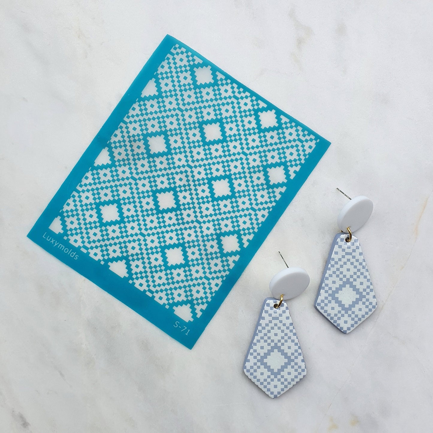 Silk screen stencil for polymer clay "Luxymolds" S-71
