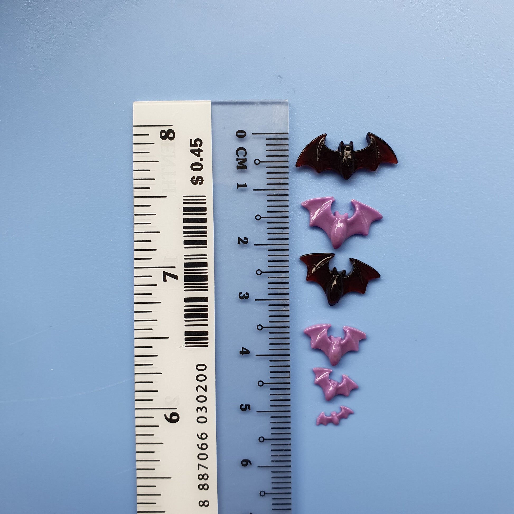 Silicone earrings mini mold "Halloween Bat" for resin and epoxy