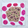 10 pcs set Flower Polymer clay texture stamps Floral embossing stamps