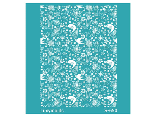 Silk screen stencil for polymer clay "Luxymolds" S-650