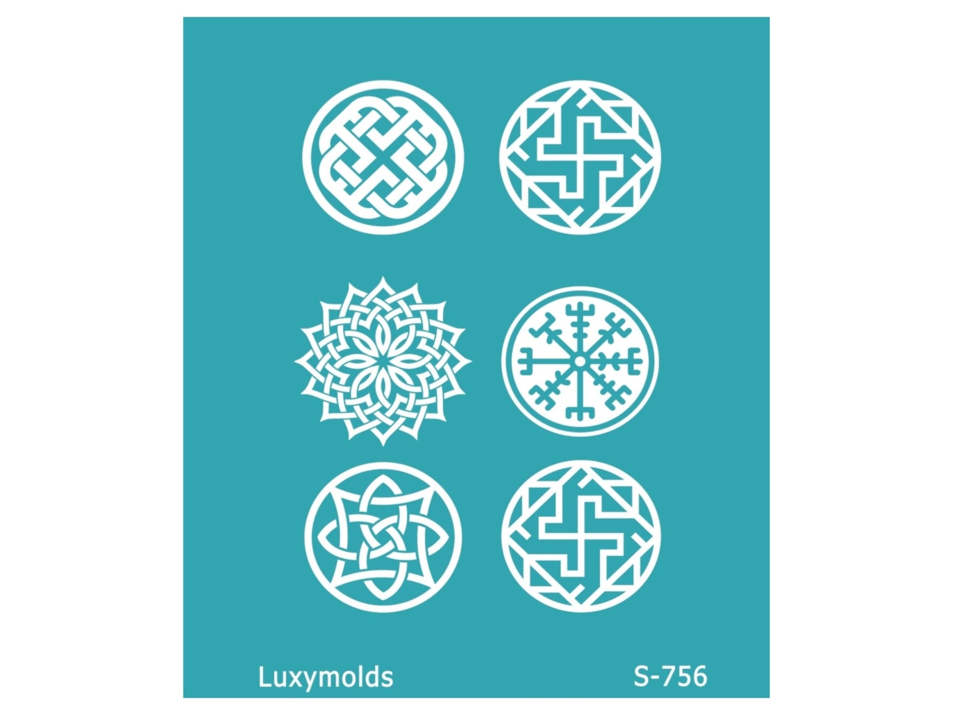 Silk screen stencil for polymer clay "Luxymolds" S-756