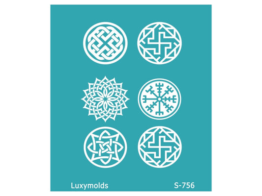 Silk screen stencil for polymer clay "Luxymolds" S-756