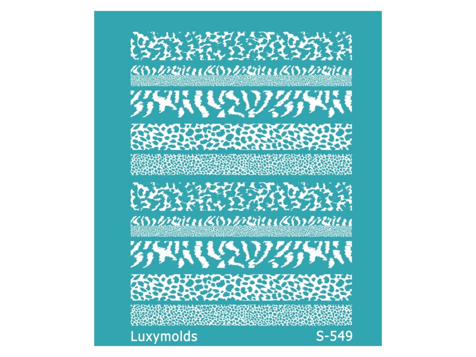 Silk screen stencil for polymer clay "Luxymolds" S-549