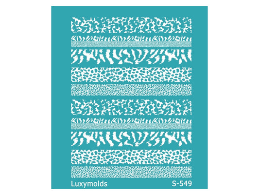 Silk screen stencil for polymer clay "Luxymolds" S-549