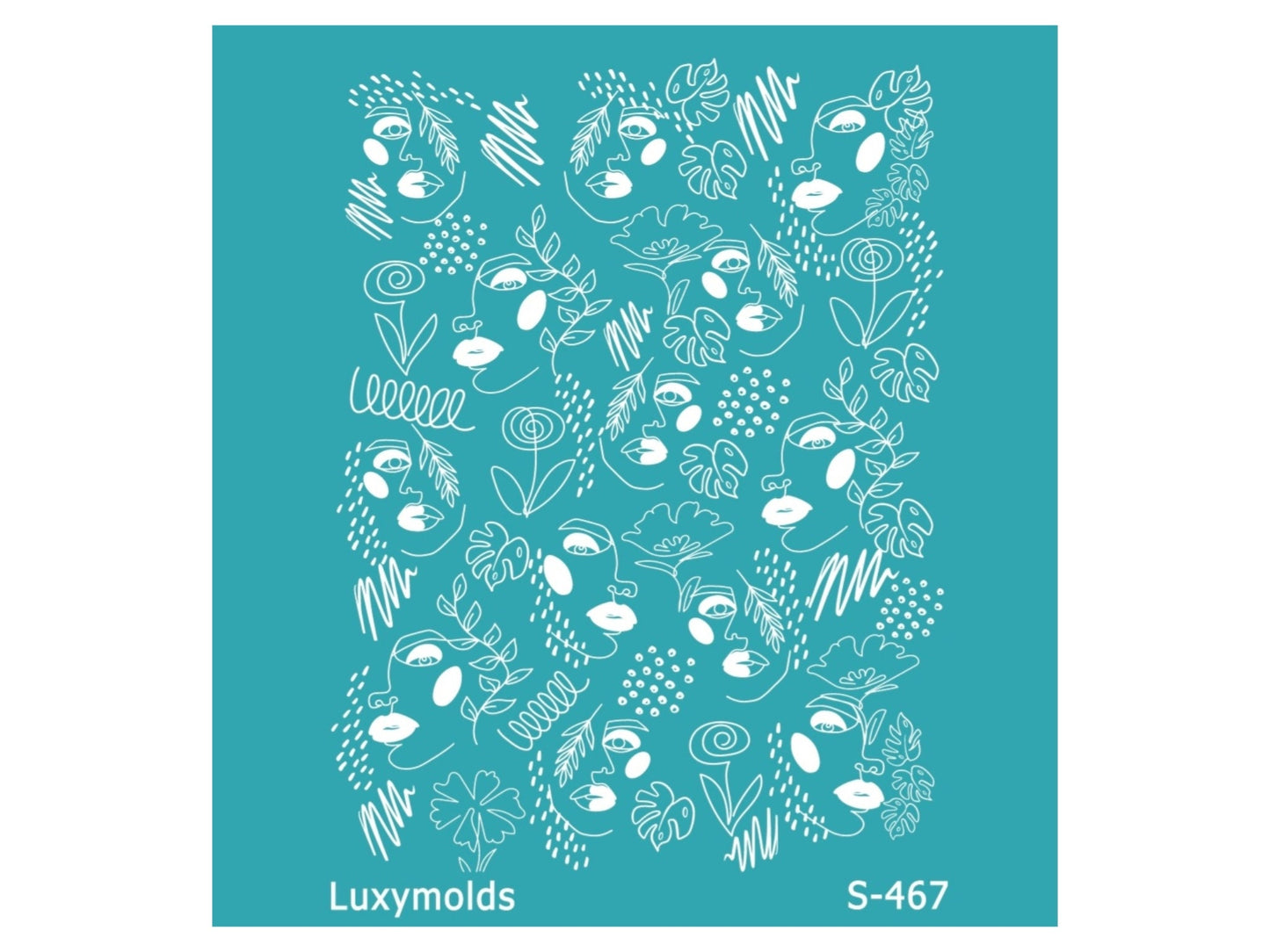Silk screen stencil for polymer clay "Luxymolds" "Halloween" S-467