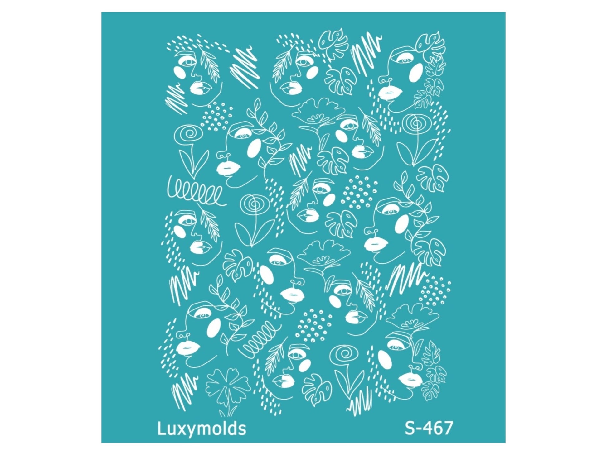 Silk screen stencil for polymer clay "Luxymolds" "Halloween" S-467