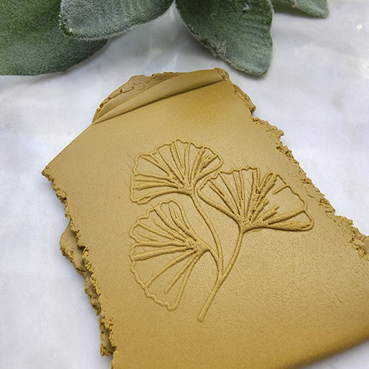 Embossing stamp for polymer clay Floral texture plate Flower debossing stamp Acrylic stamps