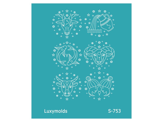 Silk screen stencil for polymer clay "Luxymolds" S-753
