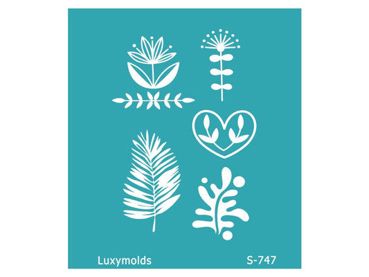 Silk screen stencil for polymer clay "Luxymolds" S-747