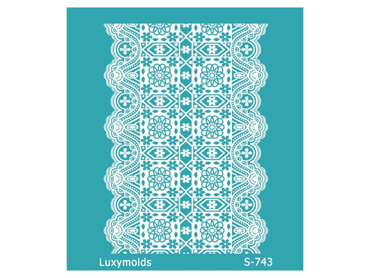 Silk screen stencil for polymer clay "Luxymolds" S-743