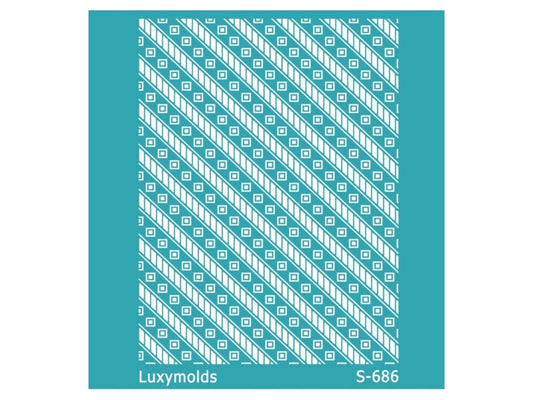 Silk screen stencil for polymer clay "Luxymolds" S-686