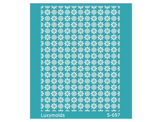 Silk screen stencil for polymer clay "Luxymolds" S-697