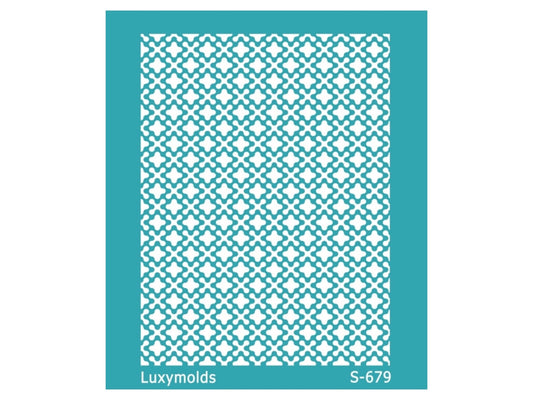 Silk screen stencil for polymer clay "Luxymolds" S-679