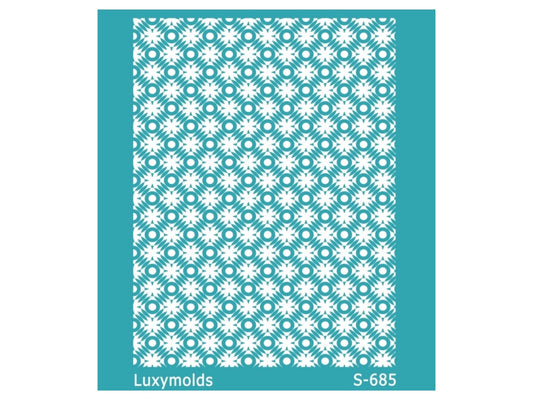 Silk screen stencil for polymer clay "Luxymolds" S-685