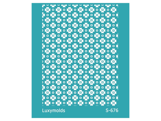 Silk screen stencil for polymer clay "Luxymolds" S-676