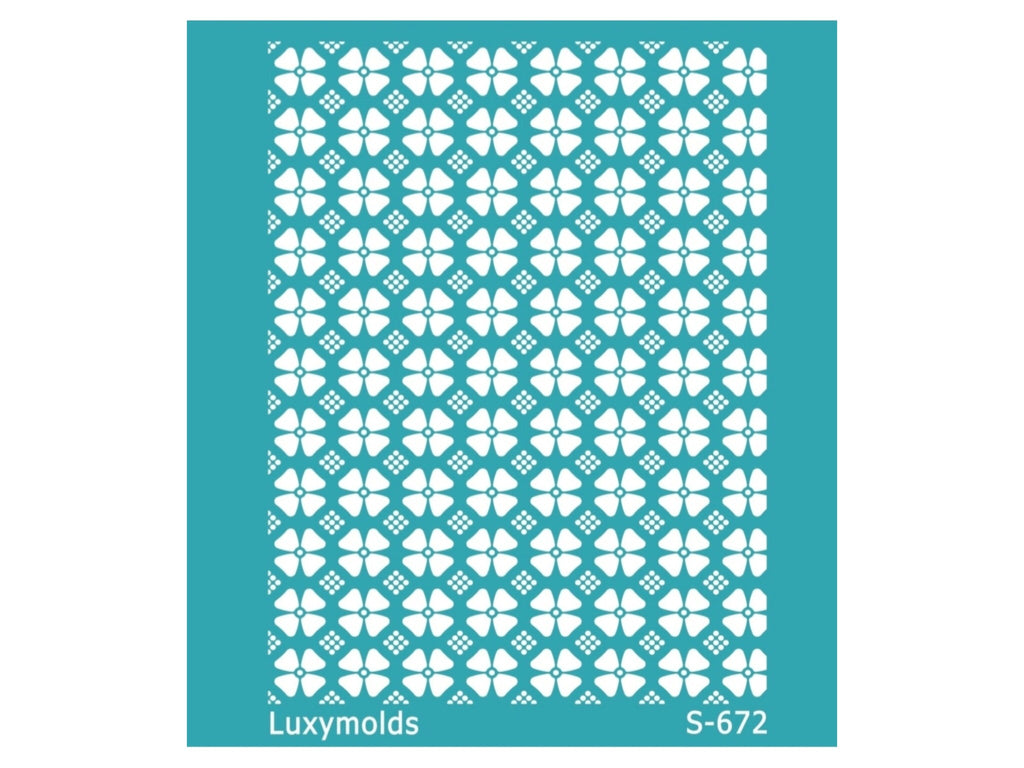 Silk screen stencil for polymer clay "Luxymolds" S-672