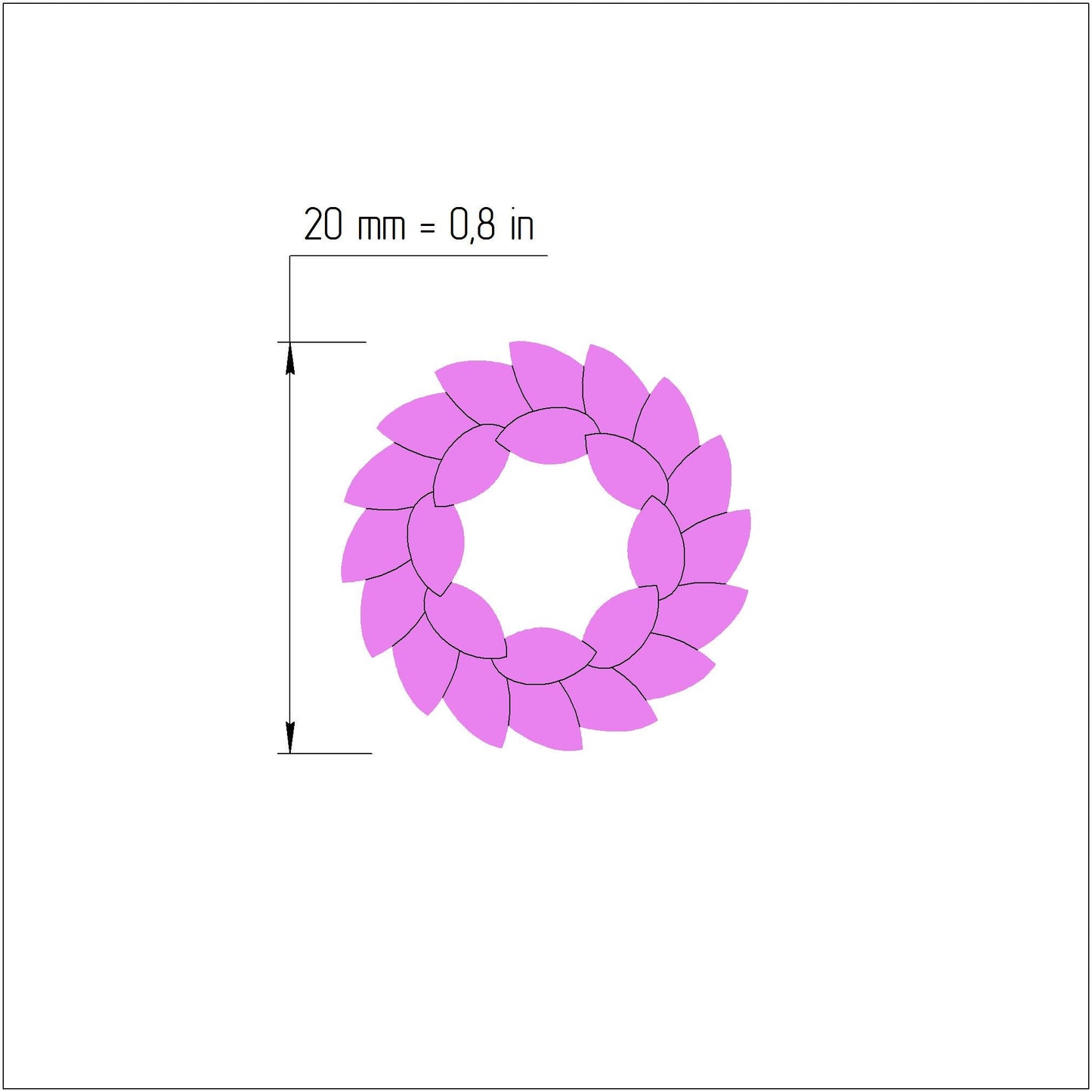 Christmas Wreath Clay cutters 3D earrings cutters
