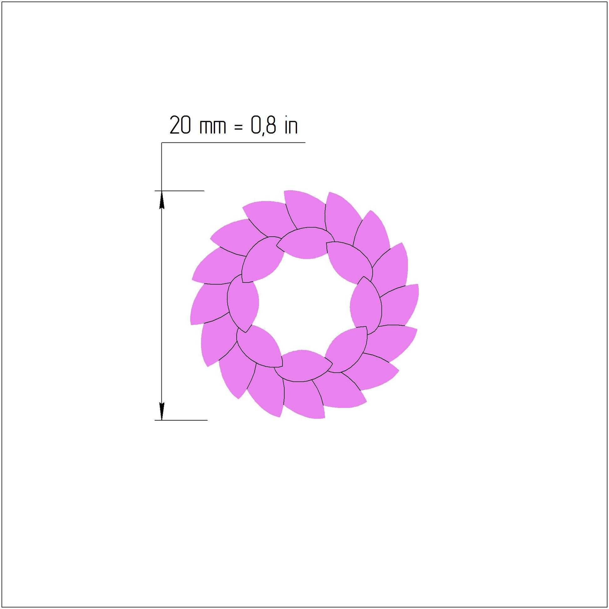 Christmas Wreath Clay cutters 3D earrings cutters