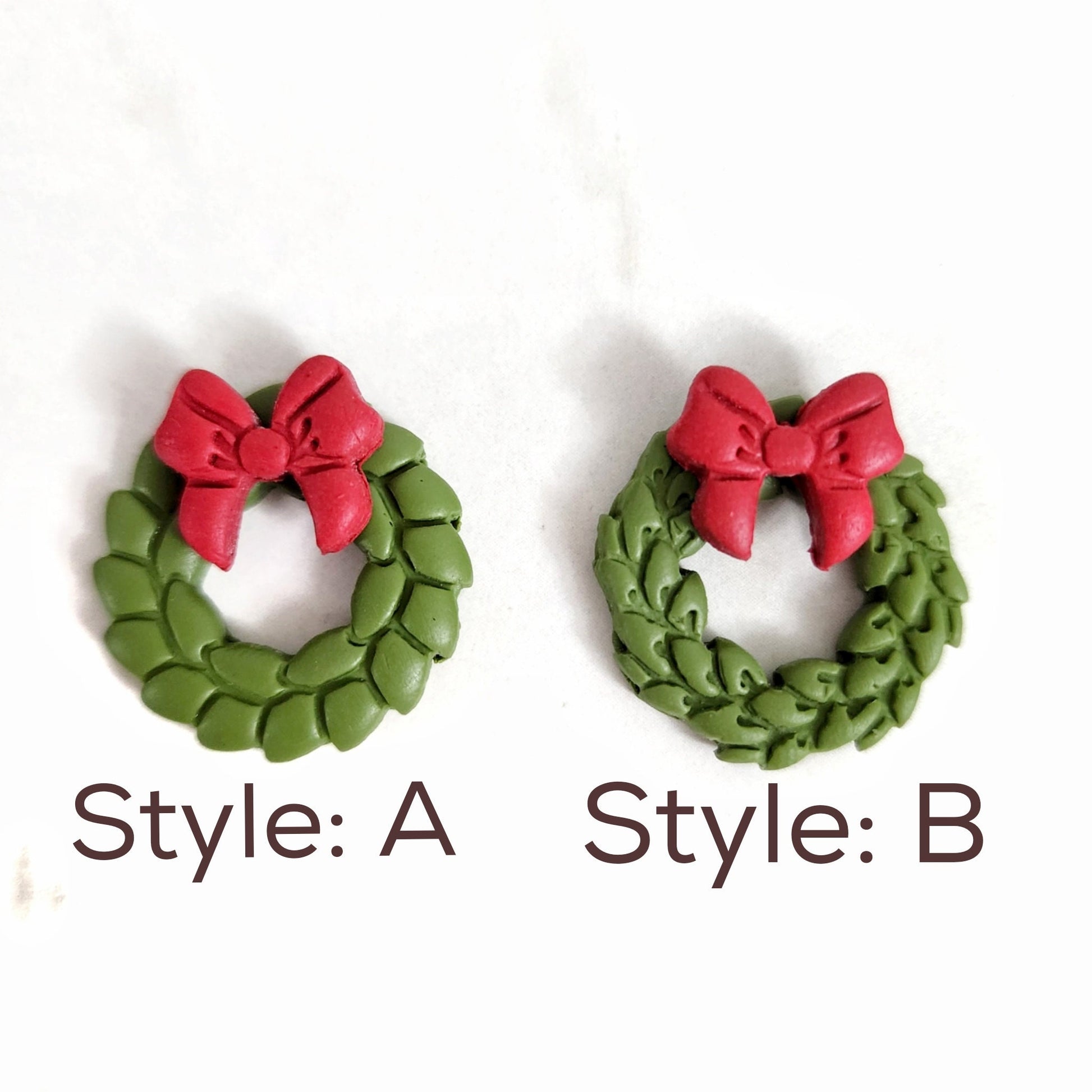 Christmas Wreath Clay cutters 3D earrings cutters