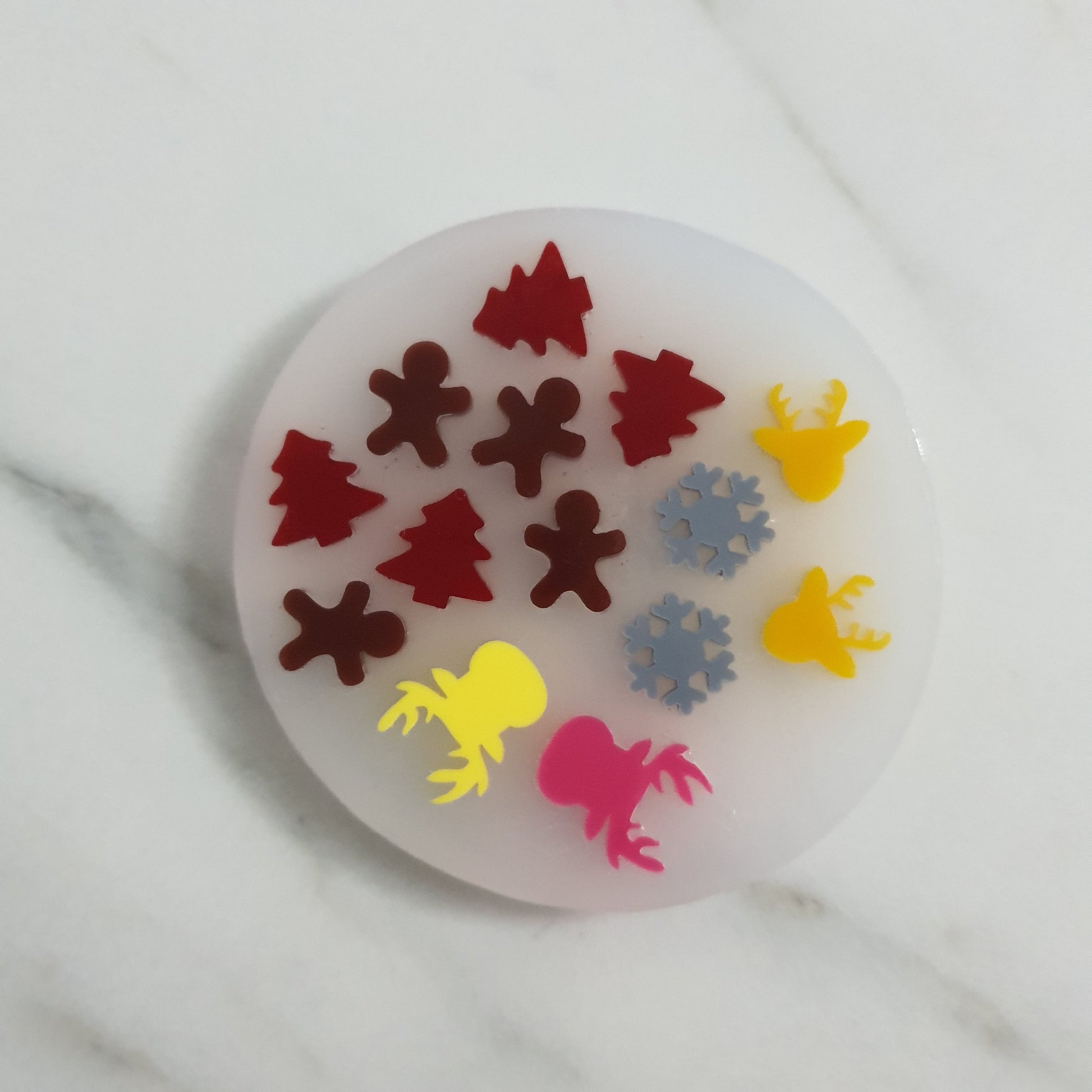 Silicone earrings mold "Christmas" for resin and epoxy mould for jewelry for stud earrings