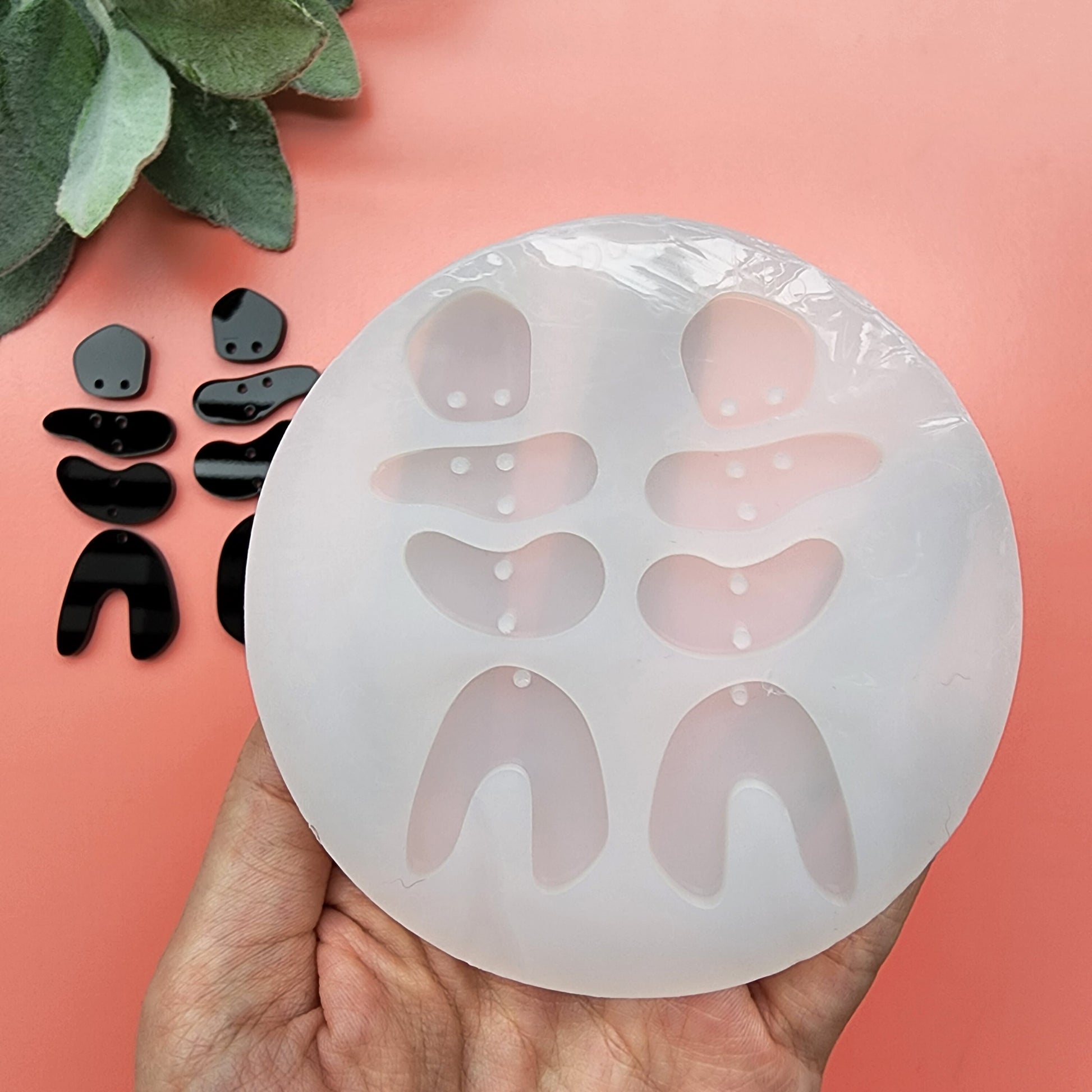 Silicone earring mold Jewelry Resin mould for resin and epoxy