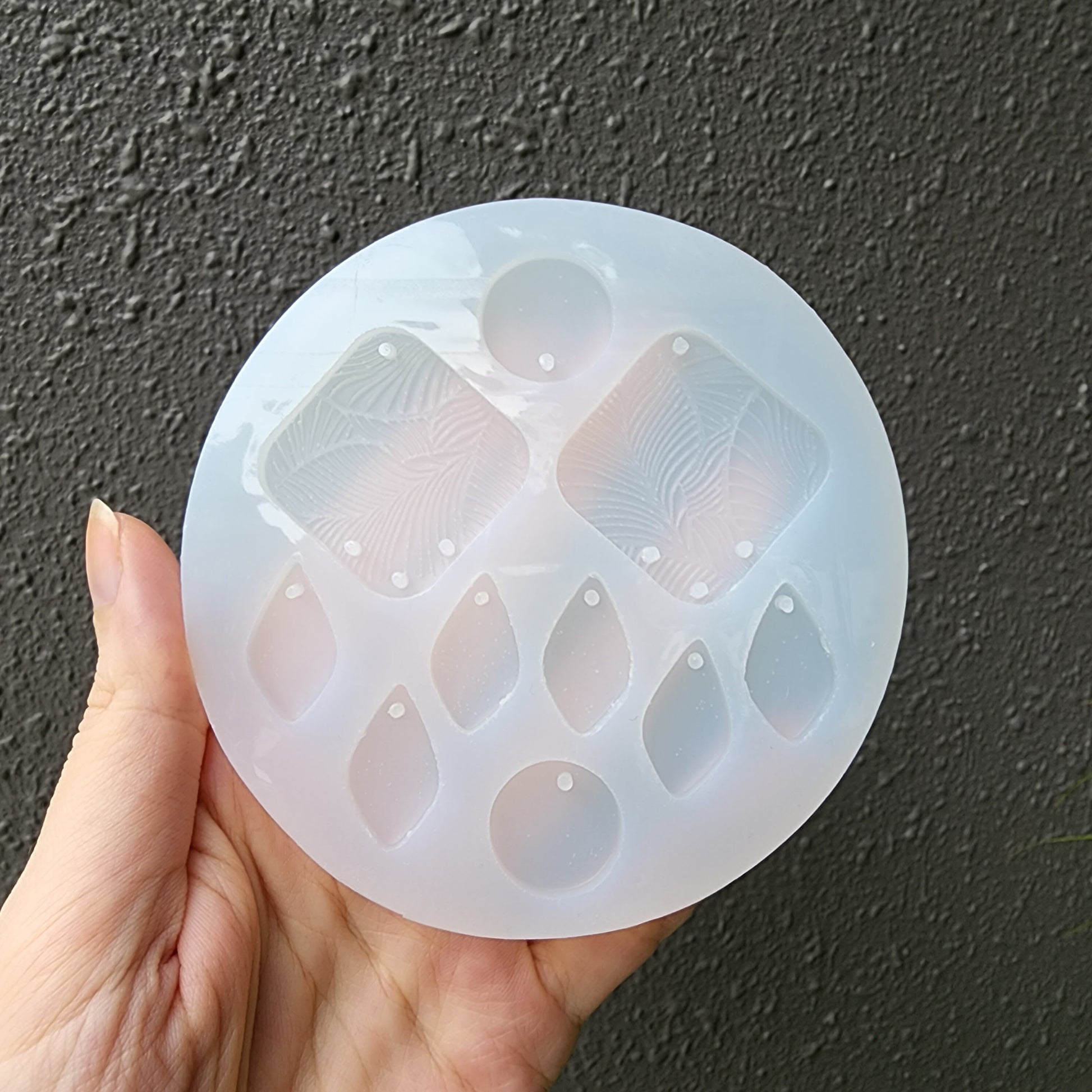 Silicone earrings mold mould for resin and epoxy