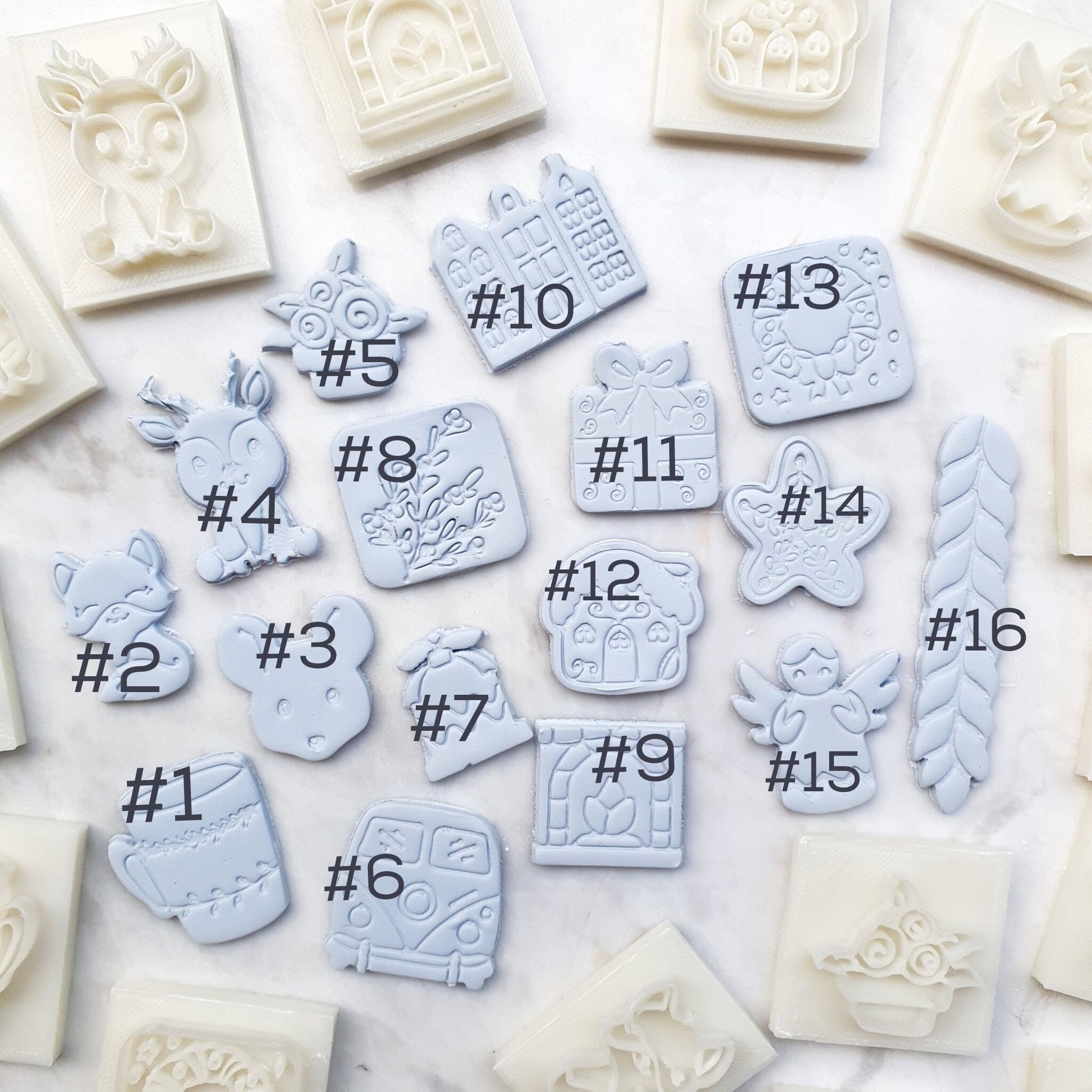 Christmas Clay cutters Jewelry Earrings molds