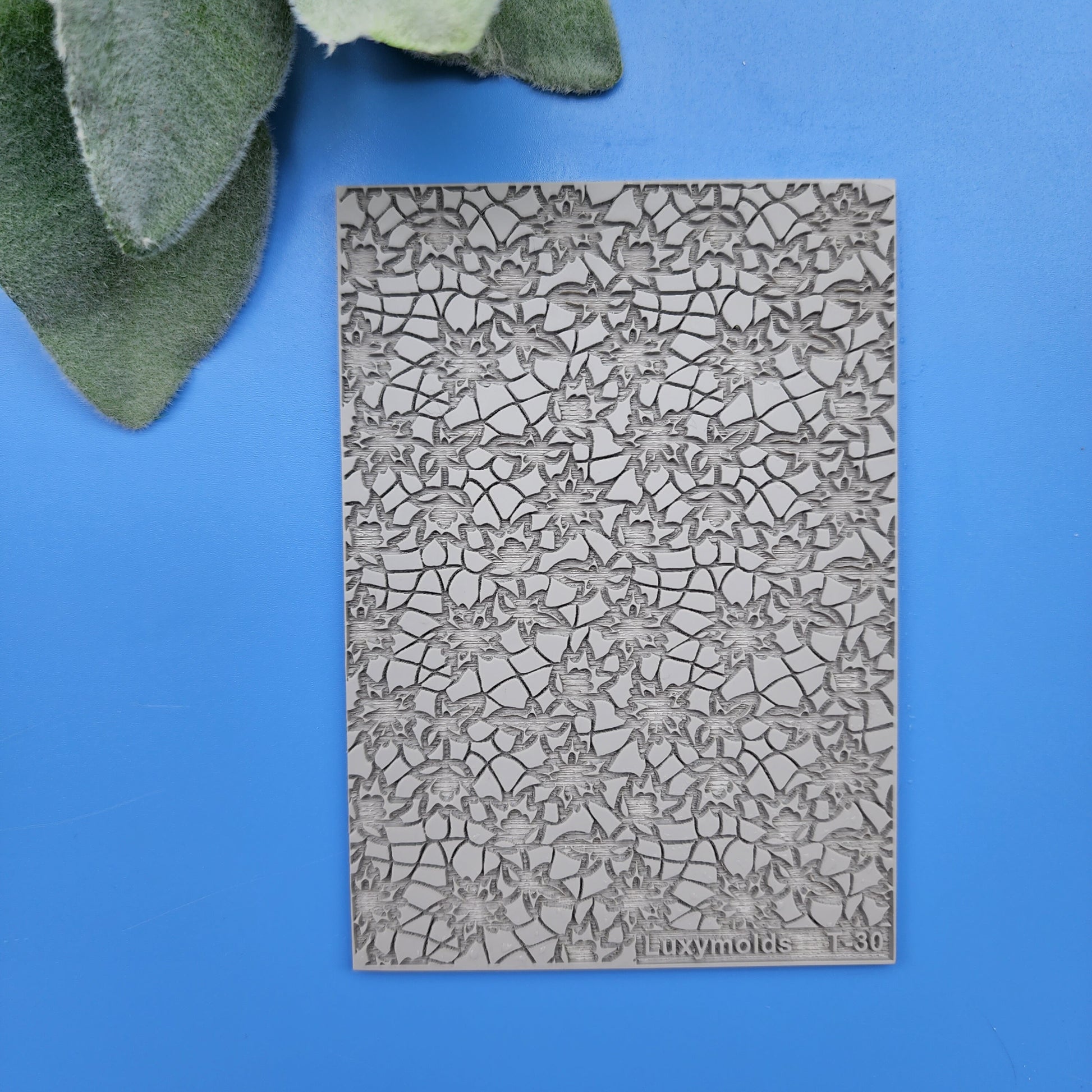 Polymer clay Texture tile Texture mat Clay stamp Polymer clay texture stencils "Lace Flowers" T-30