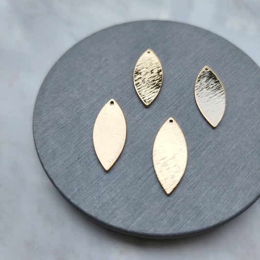 Gold plated charms Earrings components Earrings findings DIY jewelry
