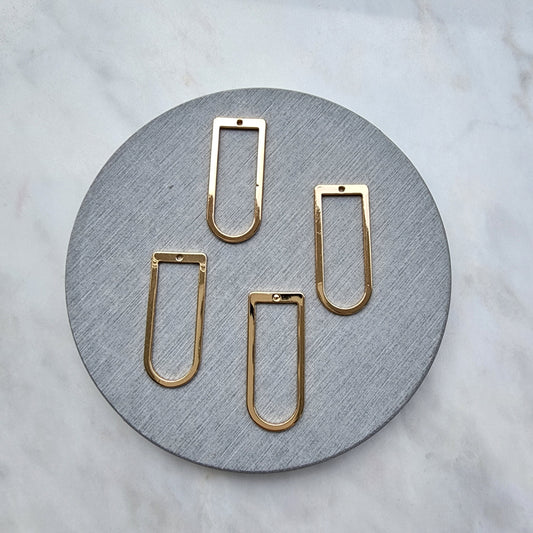 Gold plated charms Arch Earrings components Earrings findings DIY jewelry