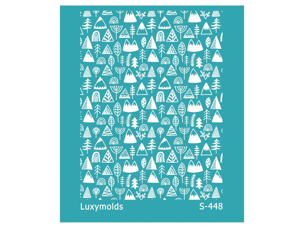 Silk screen stencil for polymer clay "Luxymolds" "Christmas" S-448