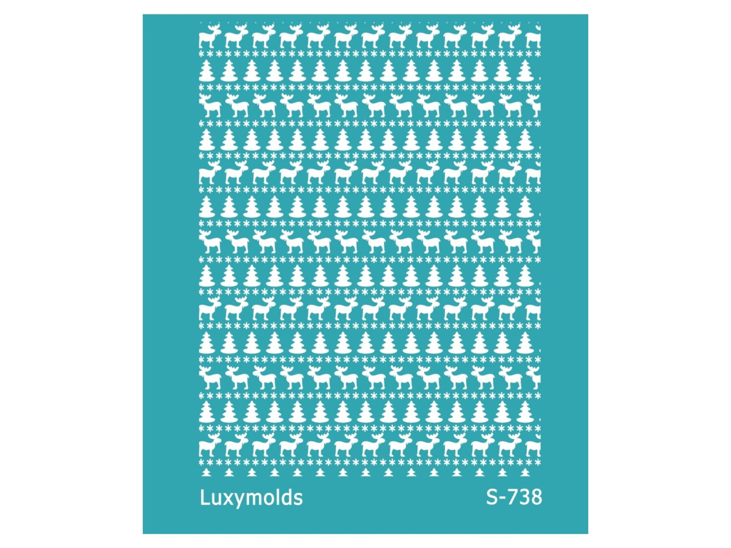 Silk screen stencil for polymer clay "Luxymolds" "Christmas" S-738