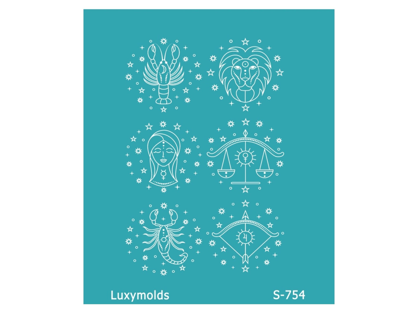 Silk screen stencil for polymer clay "Luxymolds" S-754