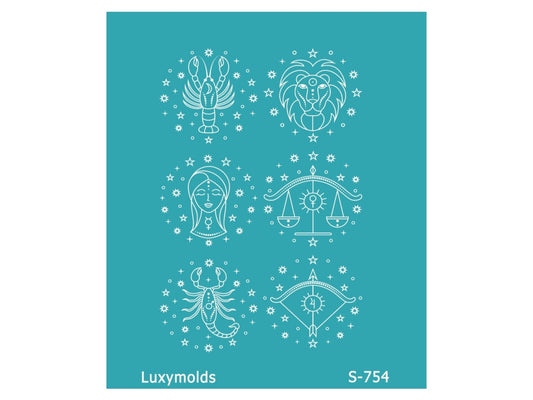 Silk screen stencil for polymer clay "Luxymolds" S-754