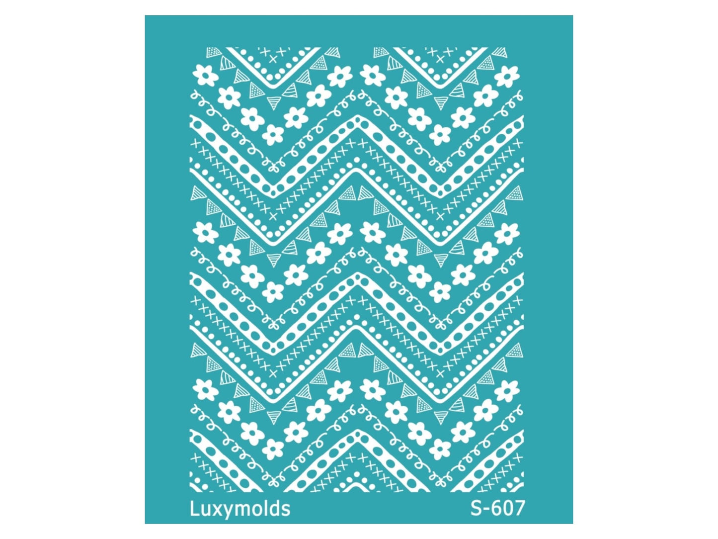 Silk screen stencil for polymer clay "Luxymolds" S-607