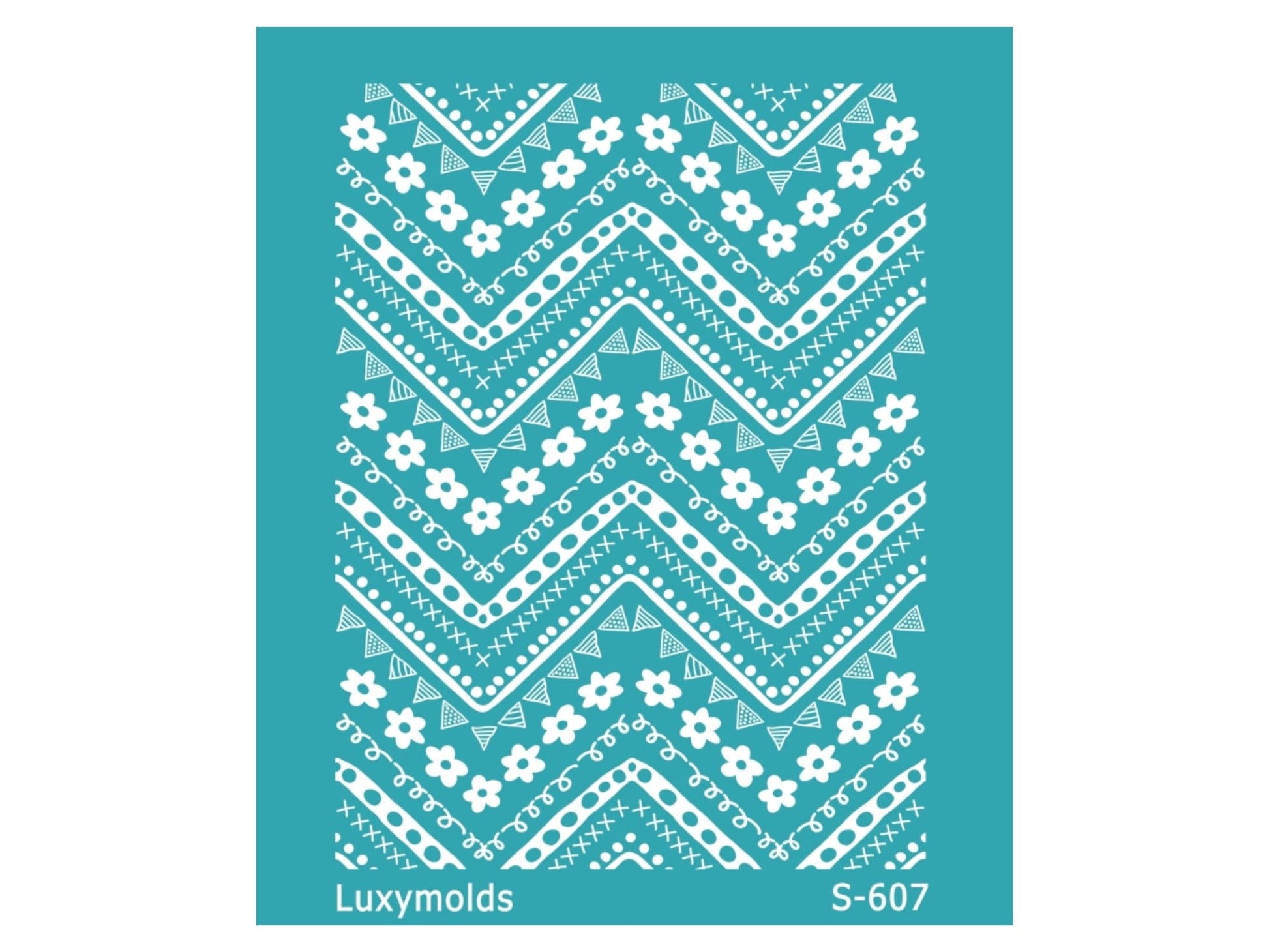 Silk screen stencil for polymer clay "Luxymolds" S-607