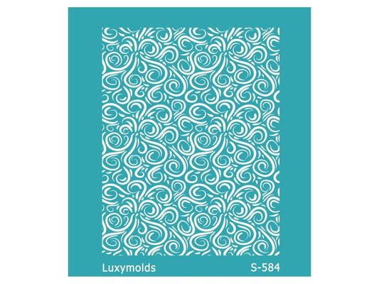 Silk screen stencil for polymer clay "Luxymolds" S-584