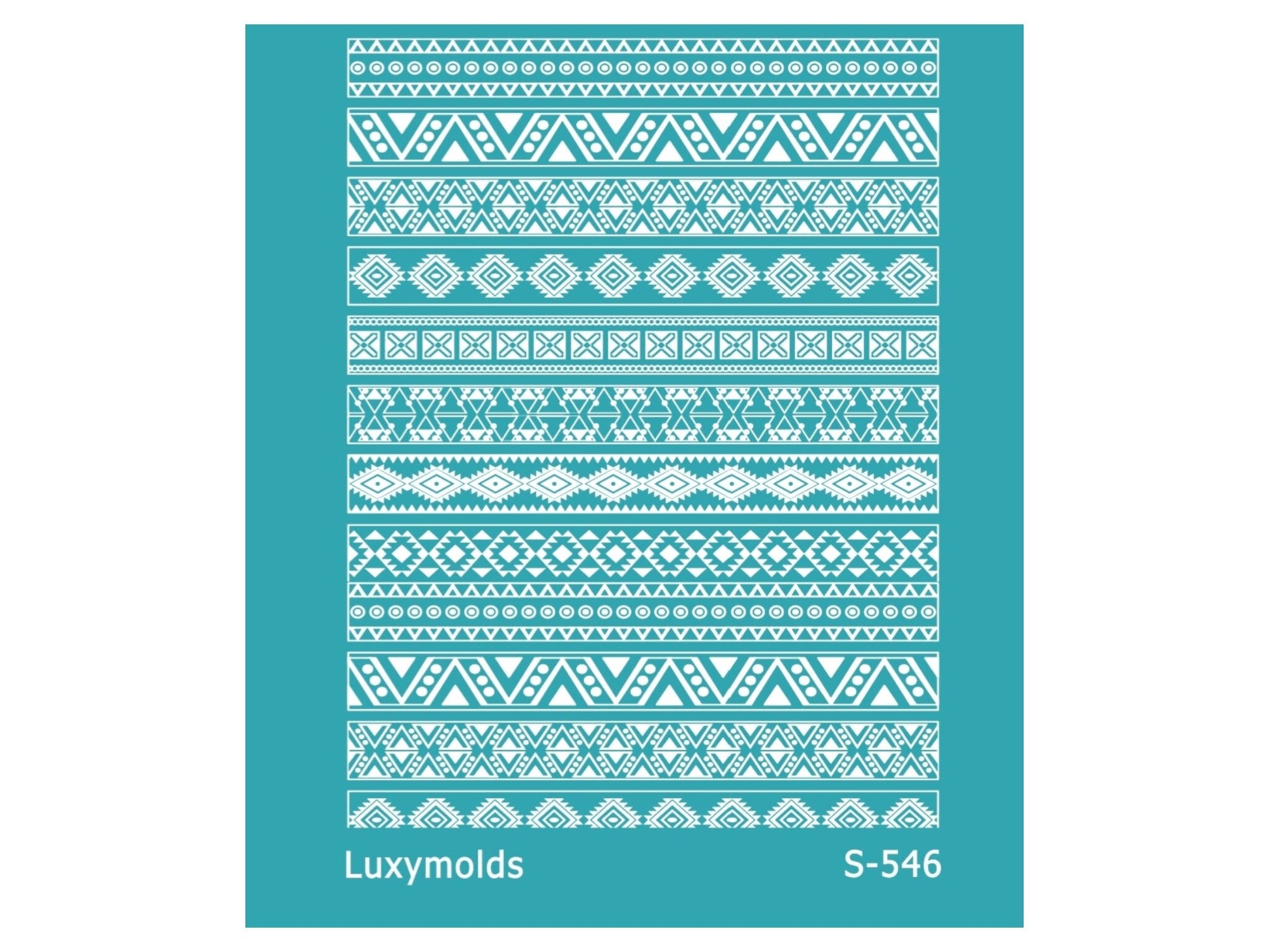Silk screen stencil for polymer clay "Luxymolds" S-546