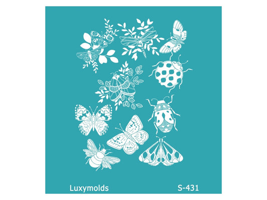 Silk screen stencil for polymer clay "Luxymolds" S-431