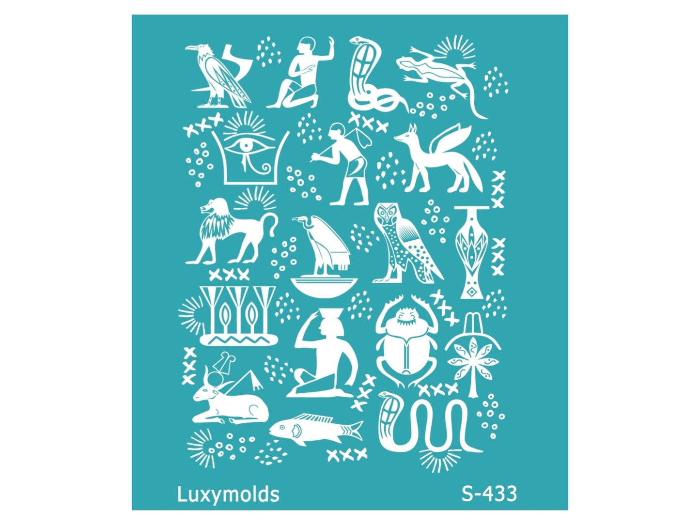 Silk screen stencil for polymer clay "Luxymolds" S-433