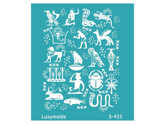 Silk screen stencil for polymer clay "Luxymolds" S-433