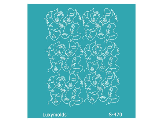Silk screen stencil for polymer clay "Luxymolds" S-470