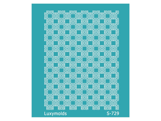 Silk screen stencil for polymer clay "Luxymolds" S-729