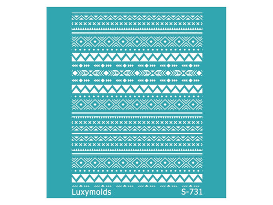 Silk screen stencil for polymer clay "Luxymolds" S-731