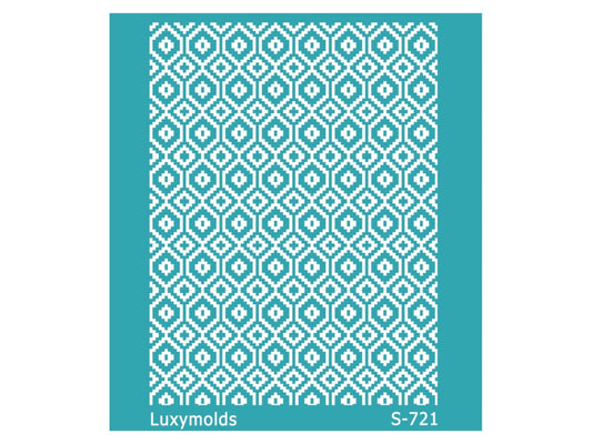 Silk screen stencil for polymer clay "Luxymolds" S-721