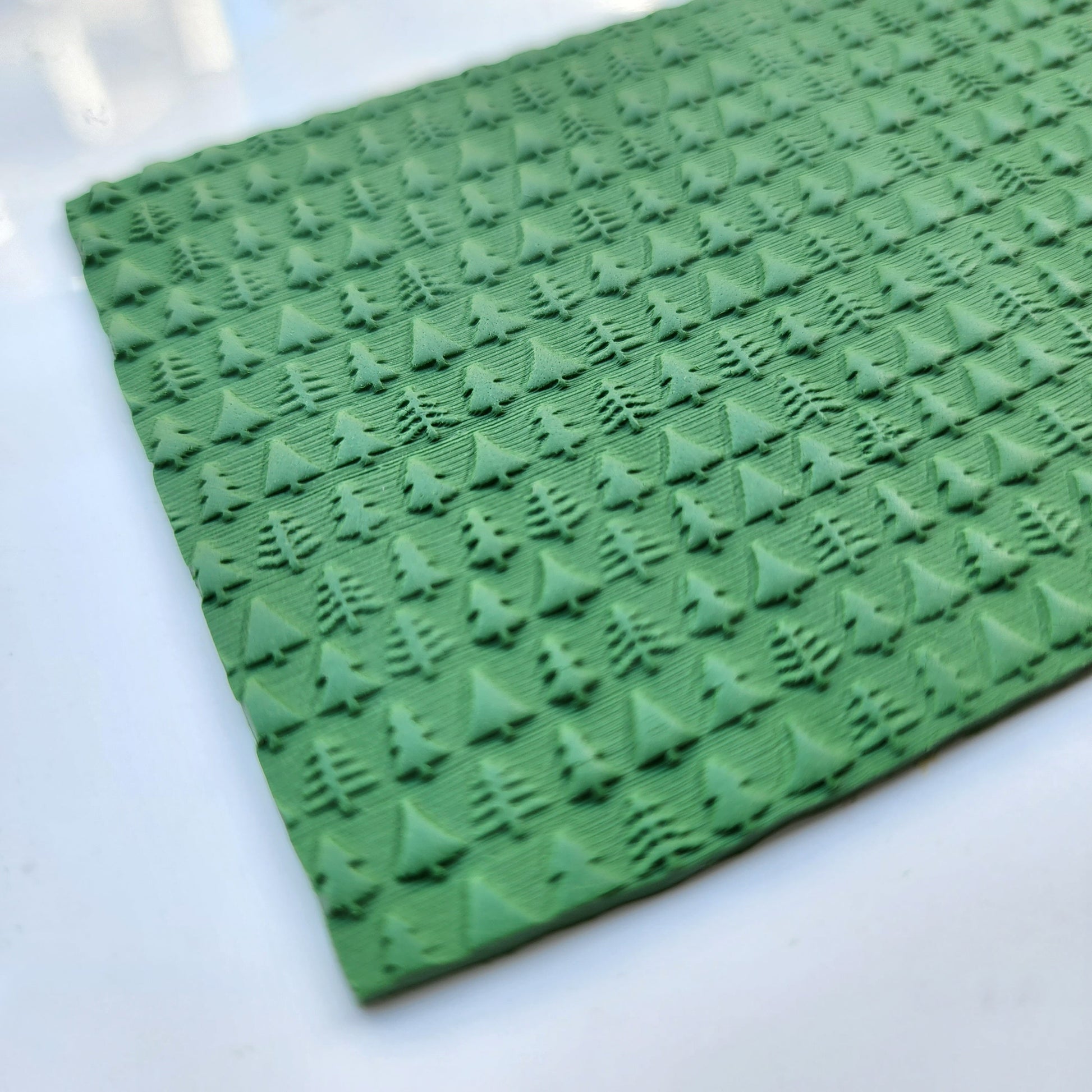 Polymer clay texture roller stamp "Christmas tree" 3D printed embossing texture tools