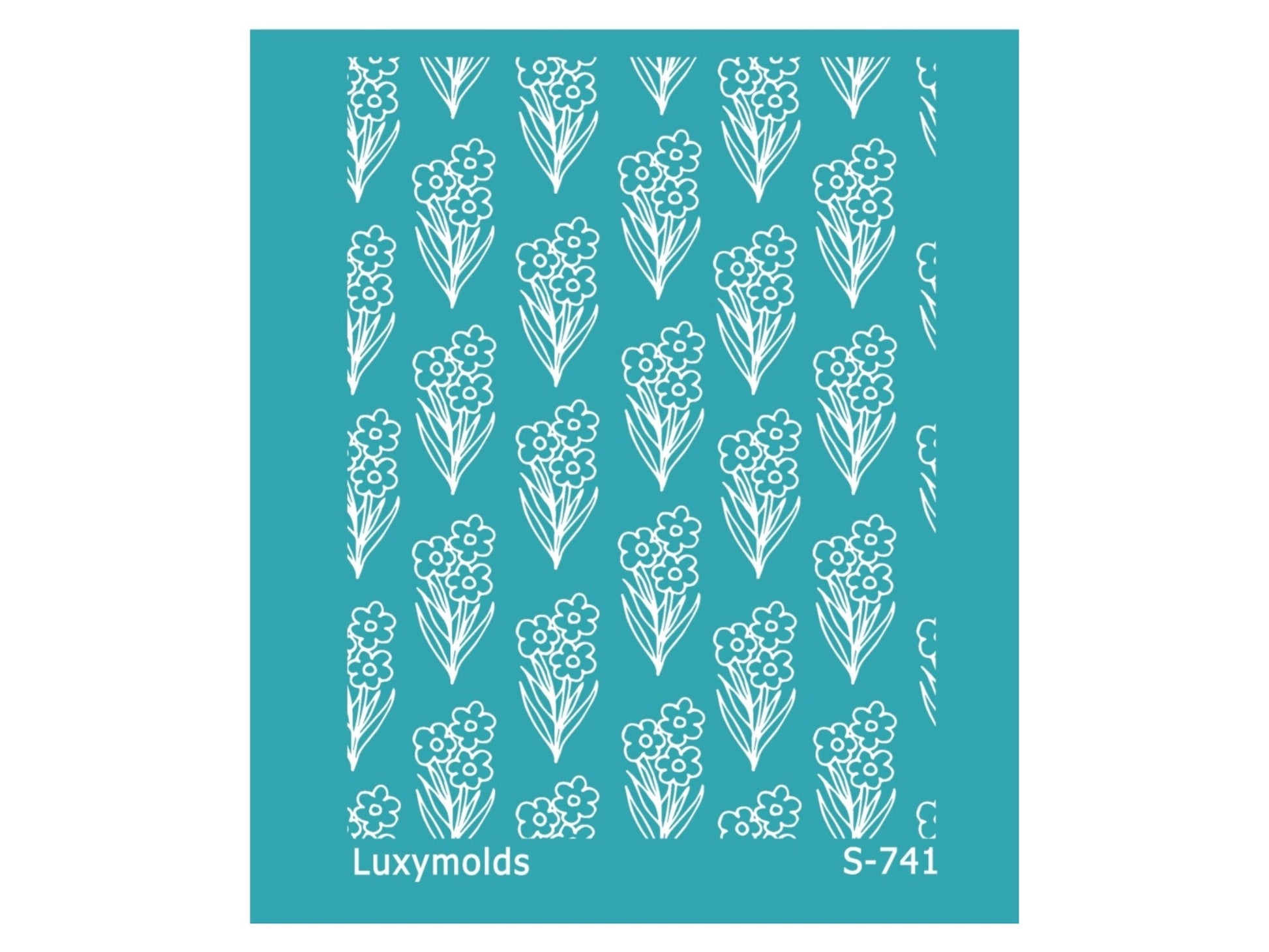 Silk screen stencil for polymer clay "Luxymolds" S-741